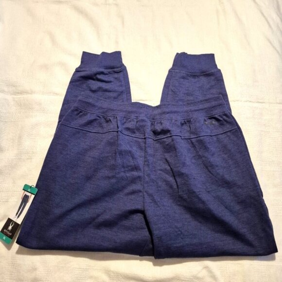 Spyder Active men's size XL navy tapered leg reflective joggers, NWT - Picture 8 of 9